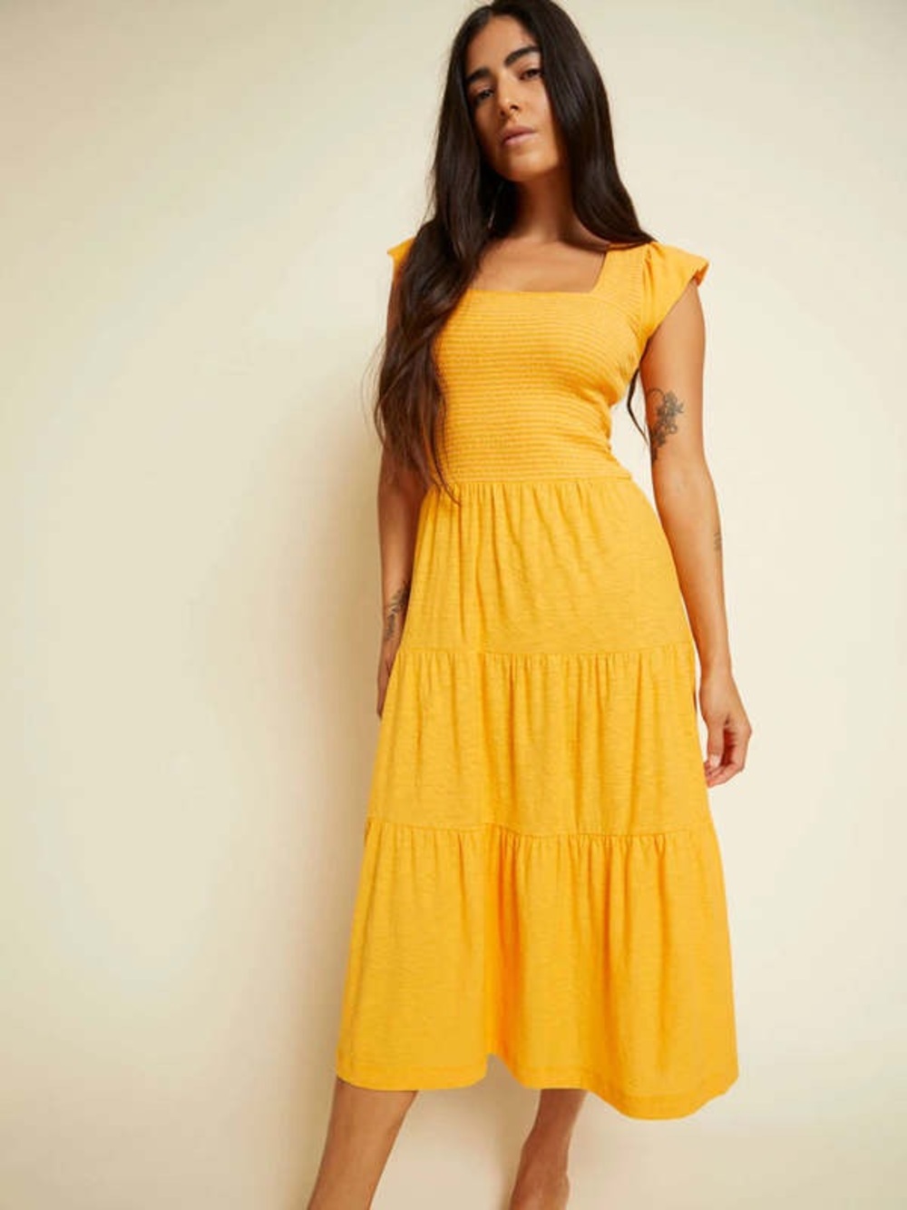Sunshine Yellow Josie dress Nation LTD